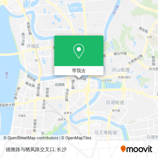 德雅路与栖凤路交叉口地图