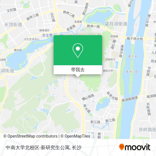 中南大学北校区-新研究生公寓地图