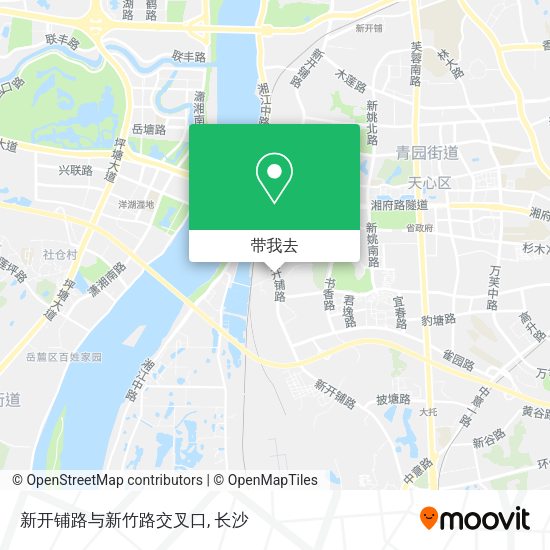 新开铺路与新竹路交叉口地图