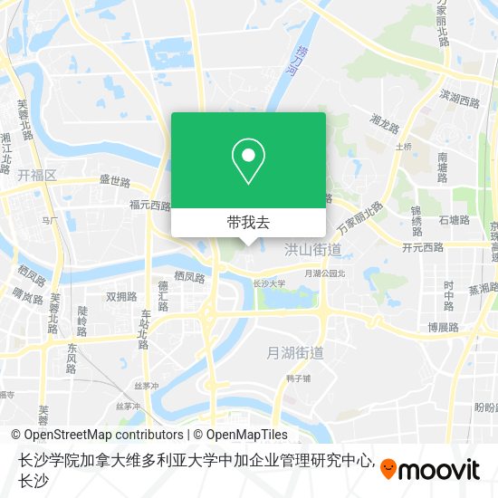 长沙学院加拿大维多利亚大学中加企业管理研究中心地图