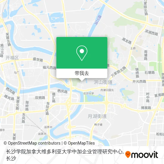 长沙学院加拿大维多利亚大学中加企业管理研究中心地图