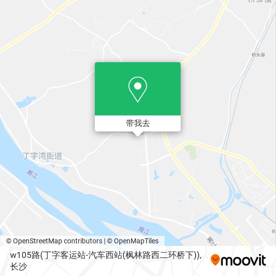 w105路(丁字客运站-汽车西站(枫林路西二环桥下))地图
