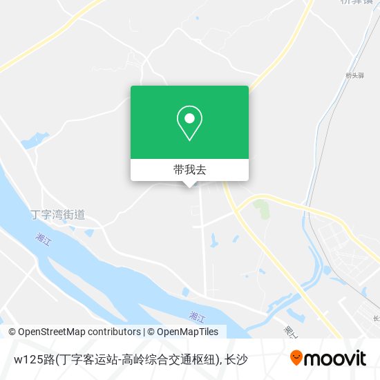 w125路(丁字客运站-高岭综合交通枢纽)地图