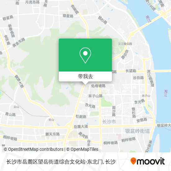 长沙市岳麓区望岳街道综合文化站-东北门地图