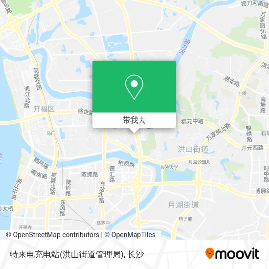 特来电充电站(洪山街道管理局)地图