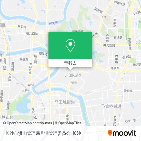 长沙市洪山管理局月湖管理委员会地图