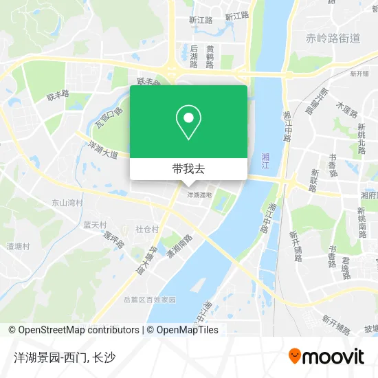 洋湖景园-西门地图