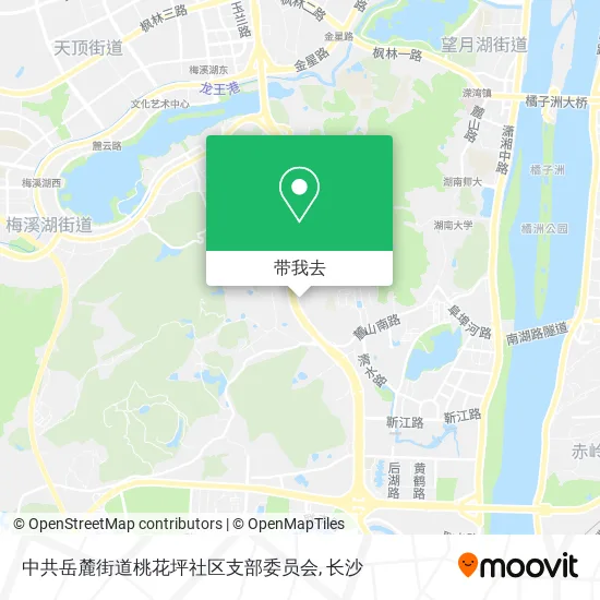 中共岳麓街道桃花坪社区支部委员会地图