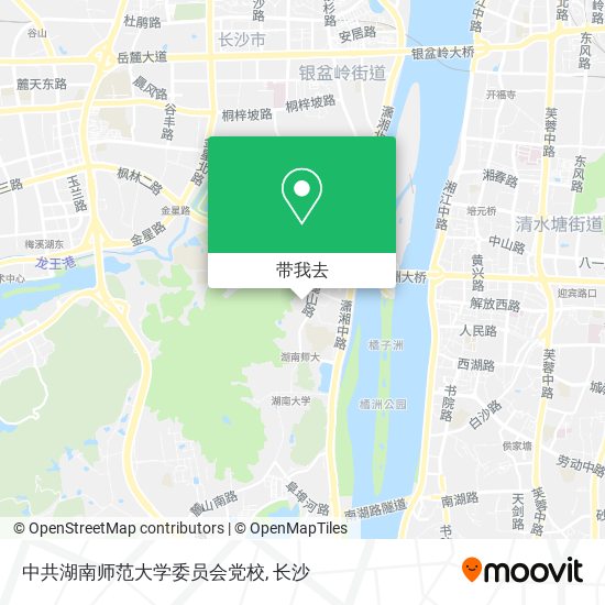 中共湖南师范大学委员会党校地图