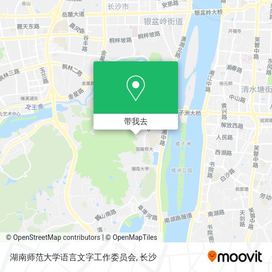 湖南师范大学语言文字工作委员会地图