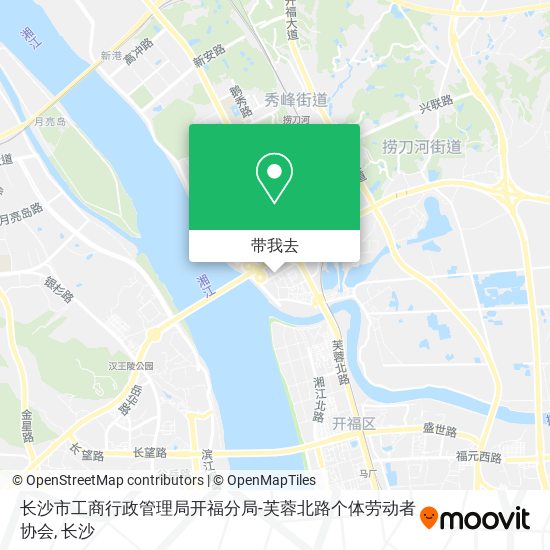 长沙市工商行政管理局开福分局-芙蓉北路个体劳动者协会地图