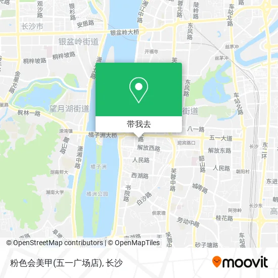 粉色会美甲(五一广场店)地图