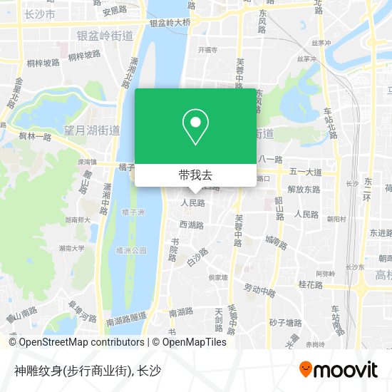 神雕纹身(步行商业街)地图