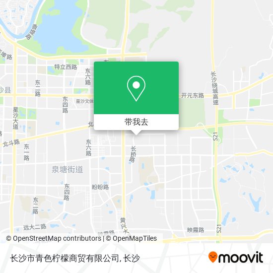 长沙市青色柠檬商贸有限公司地图