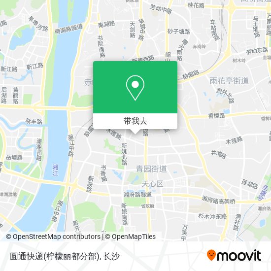 圆通快递(柠檬丽都分部)地图