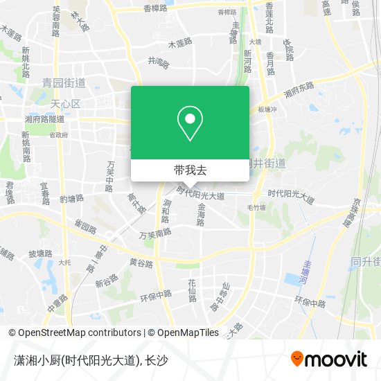 潇湘小厨(时代阳光大道)地图