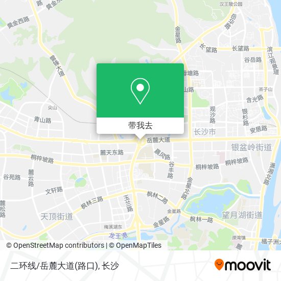 二环线/岳麓大道(路口)地图