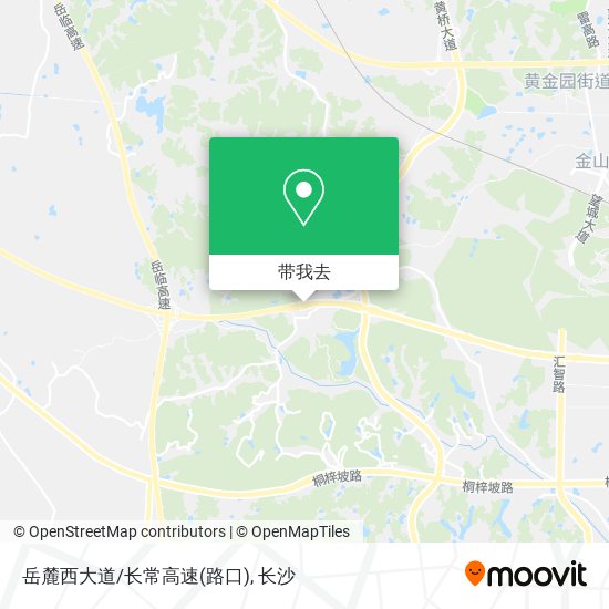 岳麓西大道/长常高速(路口)地图