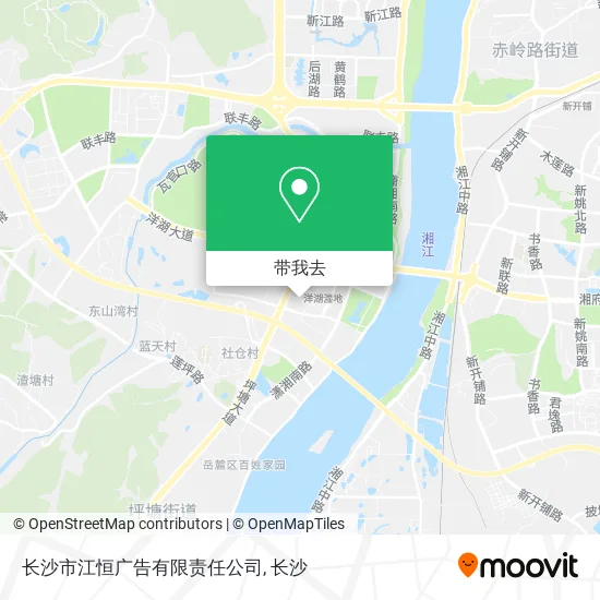 长沙市江恒广告有限责任公司地图