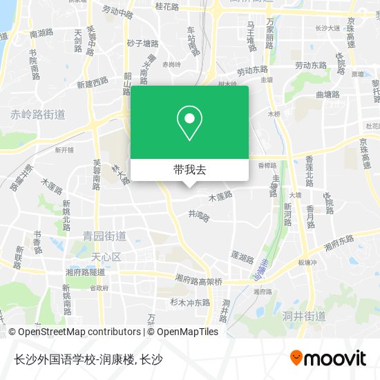 长沙外国语学校-润康楼地图