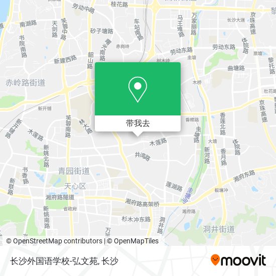 长沙外国语学校-弘文苑地图