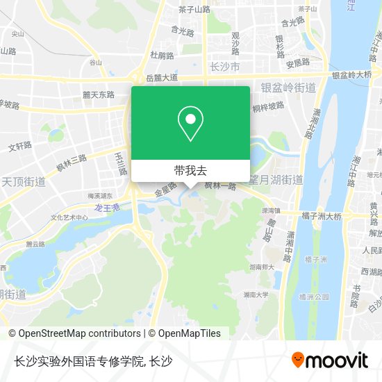 长沙实验外国语专修学院地图