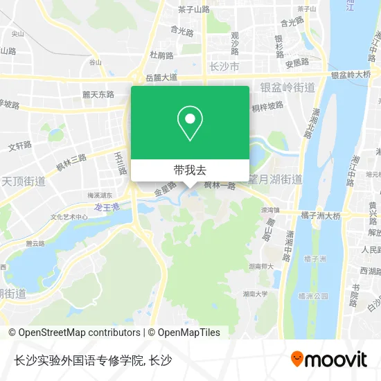 长沙实验外国语专修学院地图