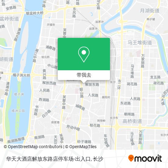 华天大酒店解放东路店停车场-出入口地图