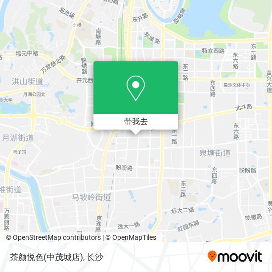 茶颜悦色(中茂城店)地图