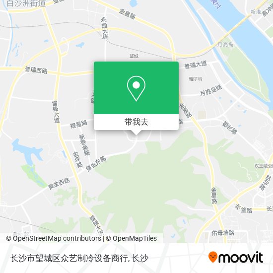 长沙市望城区众艺制冷设备商行地图