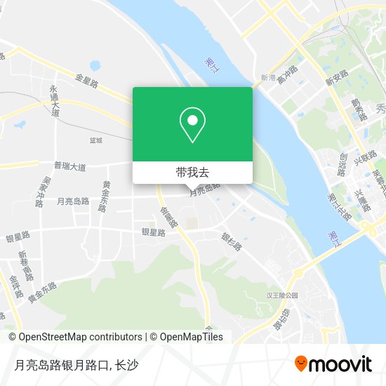月亮岛路银月路口地图