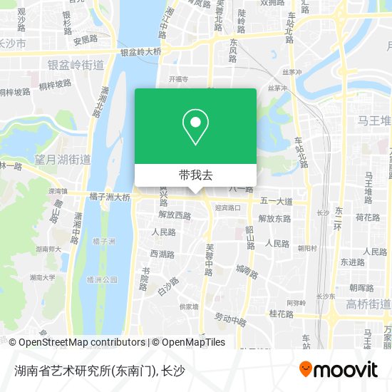 湖南省艺术研究所(东南门)地图