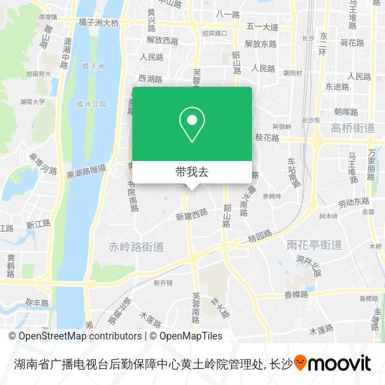 湖南省广播电视台后勤保障中心黄土岭院管理处地图