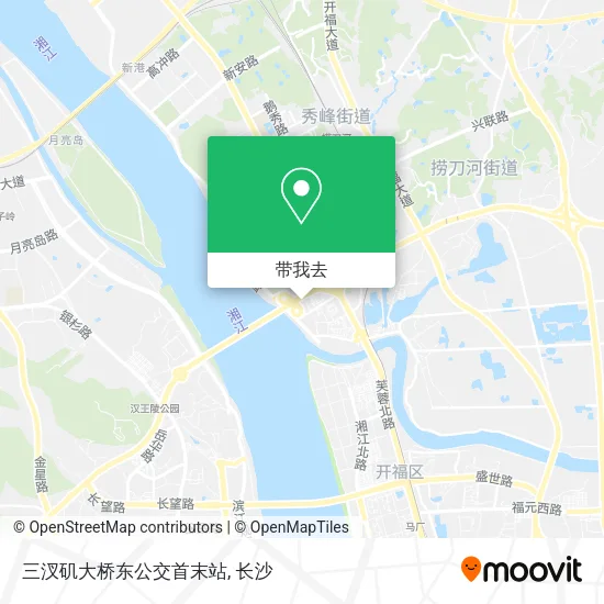 三汊矶大桥东公交首末站地图