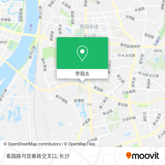 雀园路与宜春路交叉口地图