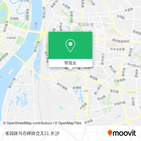 雀园路与石碑路交叉口地图