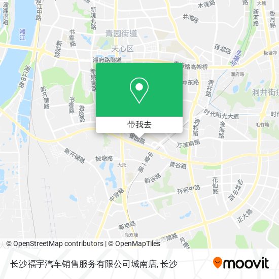 长沙福宇汽车销售服务有限公司城南店地图