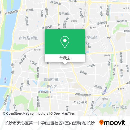 长沙市天心区第一中学(过渡校区)-室内运动场地图