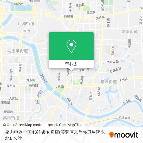 格力电器全国4S连锁专卖店(芙蓉区东岸乡卫生院东北)地图