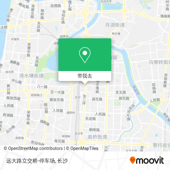 远大路立交桥-停车场地图