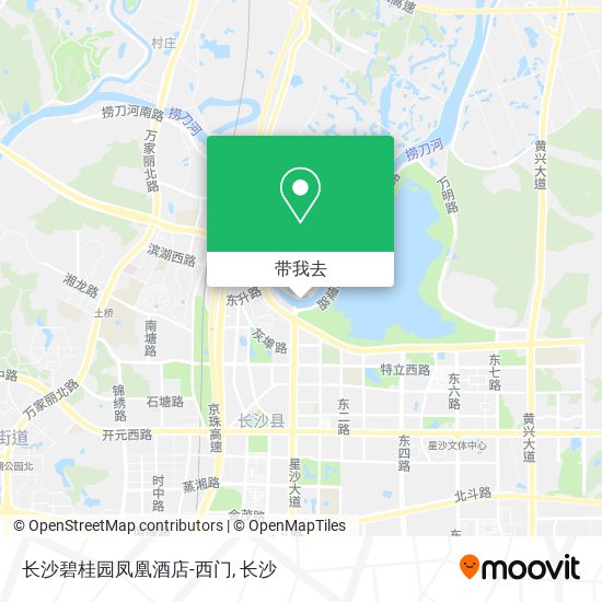 长沙碧桂园凤凰酒店-西门地图