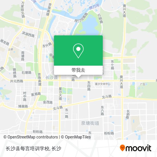 长沙县每言培训学校地图