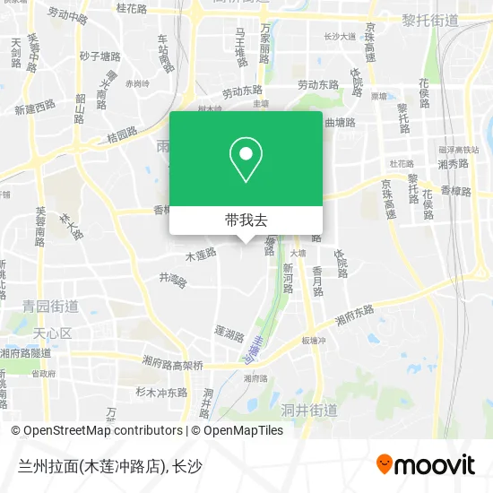 兰州拉面(木莲冲路店)地图