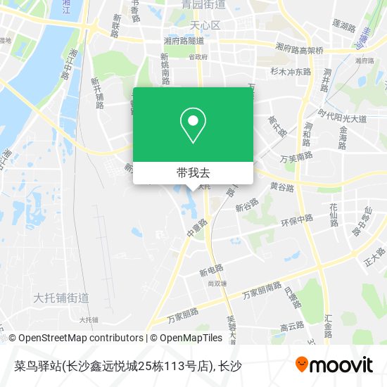 菜鸟驿站(长沙鑫远悦城25栋113号店)地图