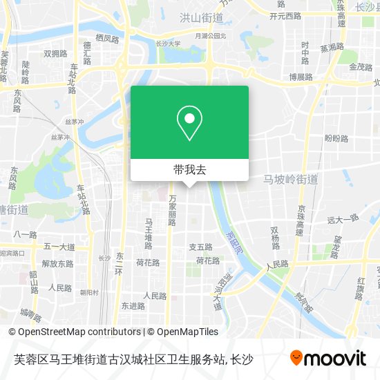 芙蓉区马王堆街道古汉城社区卫生服务站地图