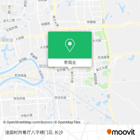 漫圆时尚餐厅八字槽门店地图