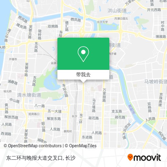 东二环与晚报大道交叉口地图