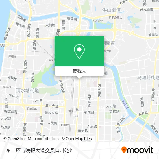 东二环与晚报大道交叉口地图