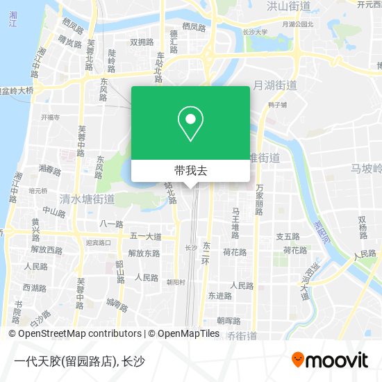 一代天胶(留园路店)地图