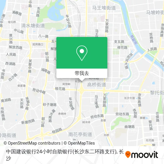 中国建设银行24小时自助银行(长沙东二环路支行)地图
